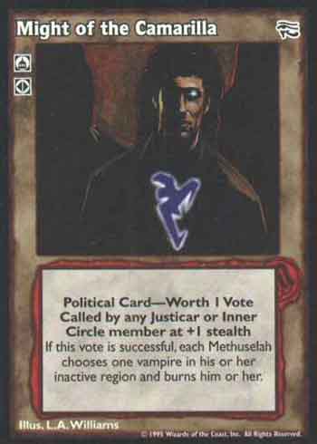 Might of the Camarilla - Political Action - Vampire VTES - Bild 7 von 8