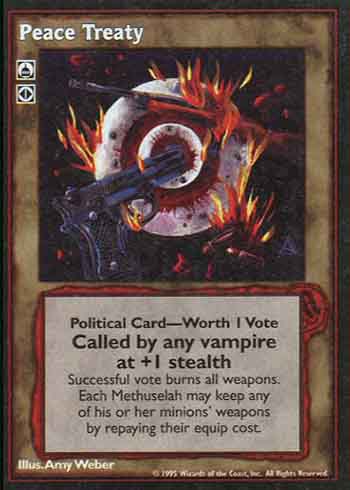 Peace Treaty - Political Action - Vampire VTES - Imagen 3 de 9