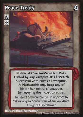 Peace Treaty - Political Action - Vampire VTES - Imagen 4 de 9