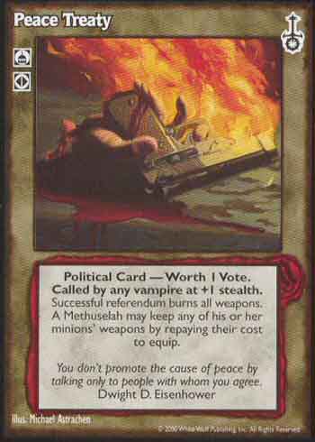 Peace Treaty - Political Action - Vampire VTES - Imagen 5 de 9