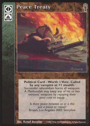 Peace Treaty - Political Action - Vampire VTES - Imagen 6 de 9