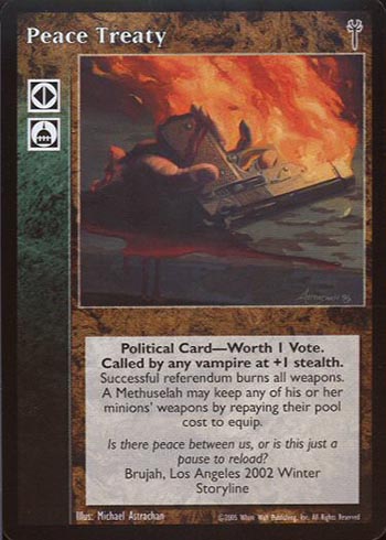 Peace Treaty - Political Action - Vampire VTES - Imagen 8 de 9