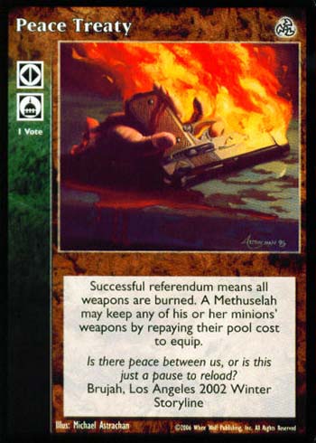 Peace Treaty - Political Action - Vampire VTES - Imagen 9 de 9