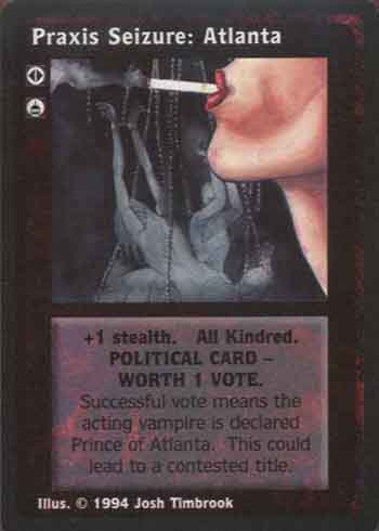 Praxis Seizure: Atlanta - Political Action - Vampire VTES - Imagen 2 de 5