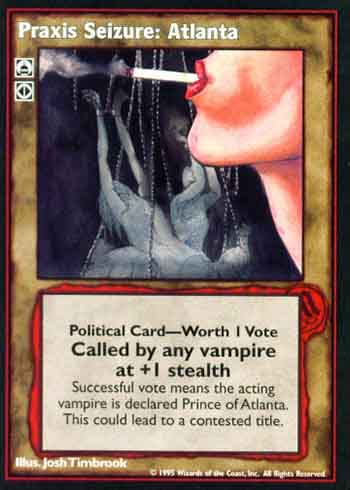 Praxis Seizure: Atlanta - Political Action - Vampire VTES - Imagen 3 de 5
