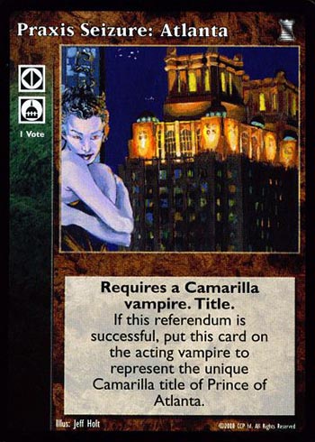 Praxis Seizure: Atlanta - Political Action - Vampire VTES - Imagen 5 de 5