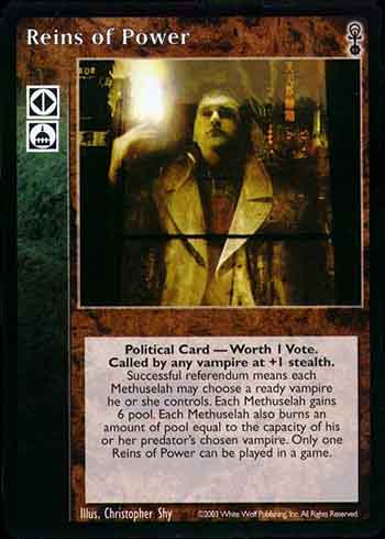 Reins of Power - Political Action - Vampire VTES - Picture 7 of 13