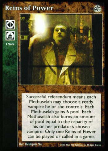 Reins of Power - Political Action - Vampire VTES - Picture 9 of 13