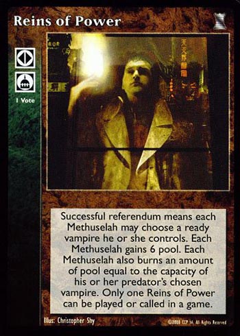 Reins of Power - Political Action - Vampire VTES - Picture 10 of 13