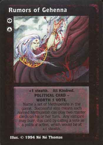 Rumors of Gehenna - Political Action - Vampire VTES - Imagen 2 de 6