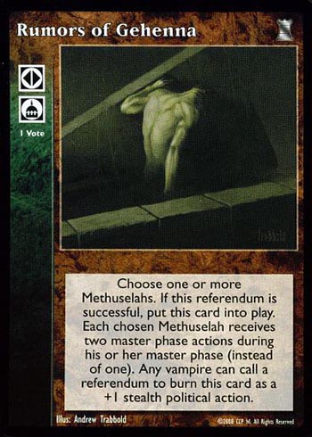 Rumors of Gehenna - Political Action - Vampire VTES - Imagen 6 de 6