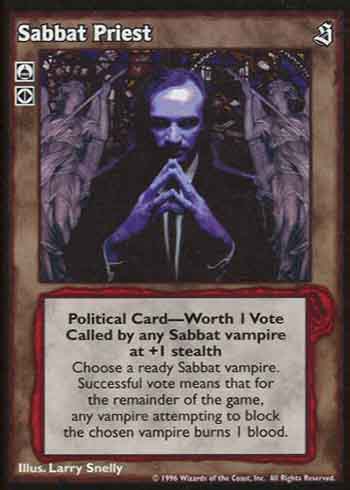Sabbat Priest - Political Action - Vampire VTES - Picture 2 of 5
