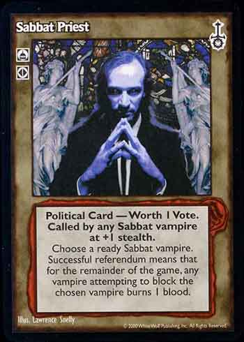 Sabbat Priest - Political Action - Vampire VTES - Picture 3 of 5