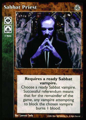 Sabbat Priest - Political Action - Vampire VTES - Picture 5 of 5