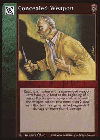 Concealed Weapon - Combat - Vampire VTES - Picture 8 of 12