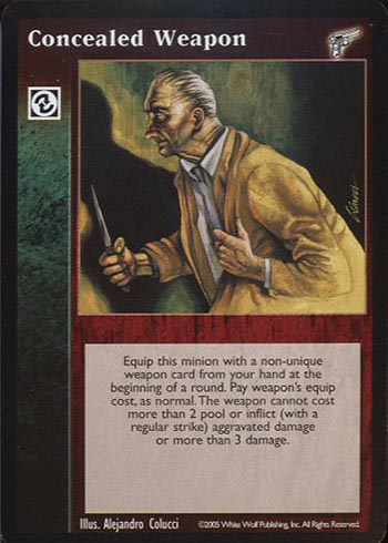 Concealed Weapon - Combat - Vampire VTES - Picture 10 of 12
