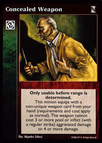 Concealed Weapon - Combat - Vampire VTES - Picture 12 of 12