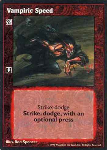 Vampiric Speed - Combat - Vampire VTES - Imagen 8 de 10