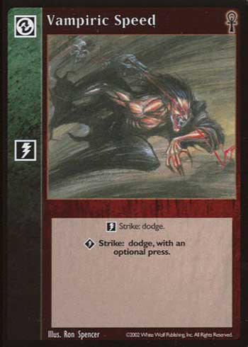 Vampiric Speed - Combat - Vampire VTES - Imagen 9 de 10