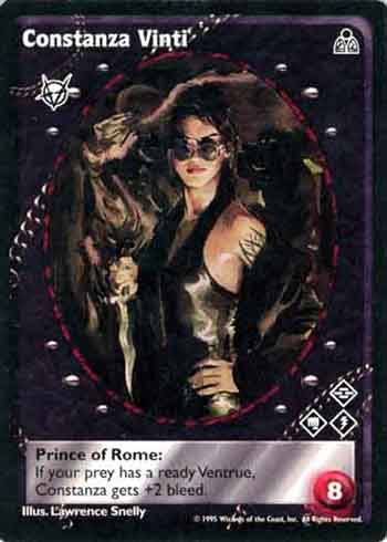 Constanza Vinti - Brujah - Vampire VTES - Imagen 2 de 3