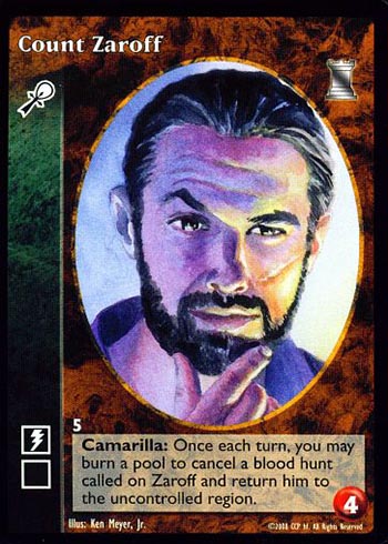 Count Zaroff - Caitiff - Vampire VTES - Picture 7 of 8