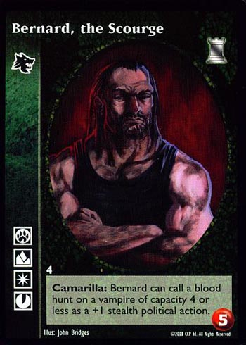 Bernard, The Scourge - Gangrel - Vampire VTES - Picture 7 of 8