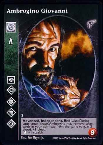 Ambrogino Giovanni (ADV) - Giovanni - Vampire VTES - Imagen 3 de 3
