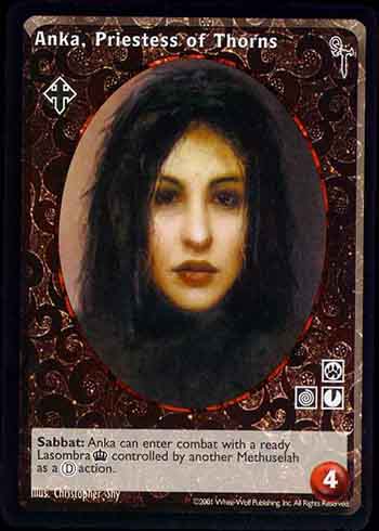 Anka, Priestess of Thorns - Ravnos - Vampire VTES - Imagen 3 de 3