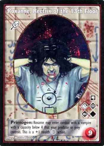 Roxanne, Rectrix of the 13th Floor - Malkavian - Vampire VTES - Imagen 3 de 4