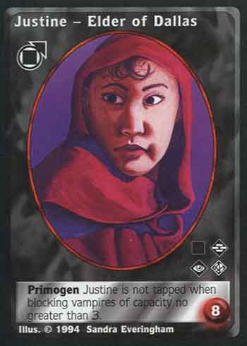 Justine, Elder of Dallas - Tremere - Vampire VTES - Imagen 2 de 4