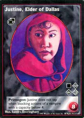 Justine, Elder of Dallas - Tremere - Vampire VTES - Imagen 3 de 4