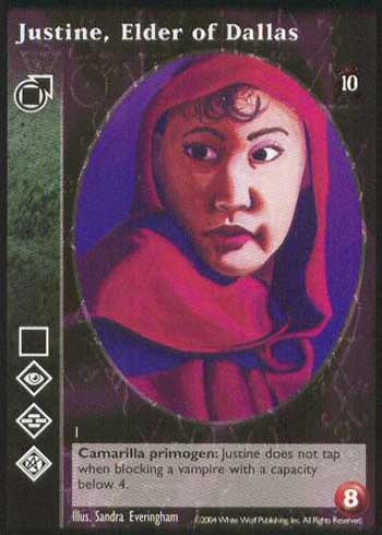 Justine, Elder of Dallas - Tremere - Vampire VTES - Imagen 4 de 4