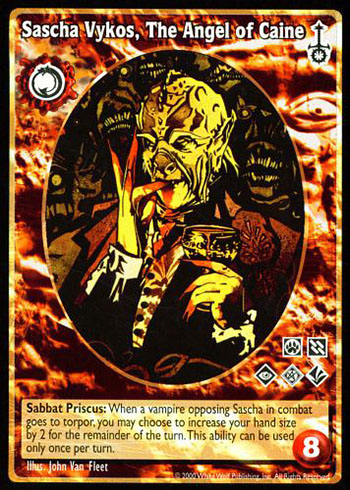 Sascha Vykos VTES Sascha Vykos, The Angel Of Caine Advanced Tzimisce ...