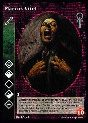 Marcus Vitel - Ventrue - Vampire VTES - Picture 9 of 10