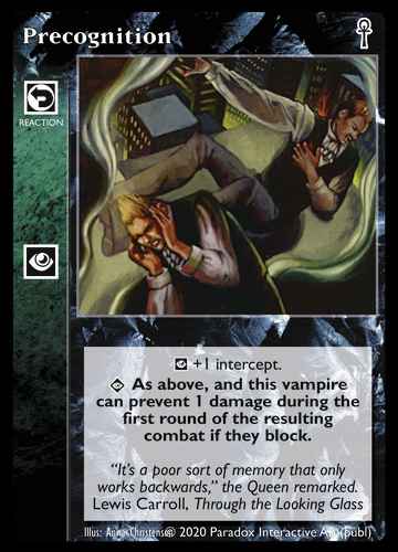 Precognition - Reaction - Vampire VTES - Picture 15 of 19
