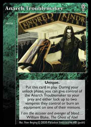 Anarch Troublemaker - Master - Vampire VTES - Imagen 12 de 14