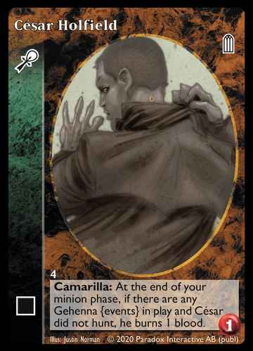 Cesar Holfield - Caitiff - Vampire VTES - Picture 8 of 8