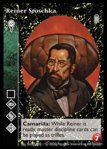 Reiner Stoschka - Malkavian - Vampire VTES - Picture 8 of 8
