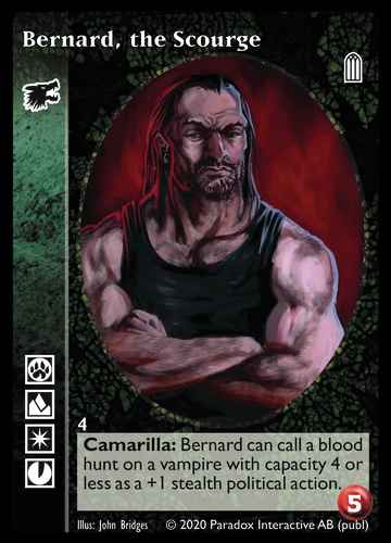 Bernard, The Scourge - Gangrel - Vampire VTES - Picture 8 of 8