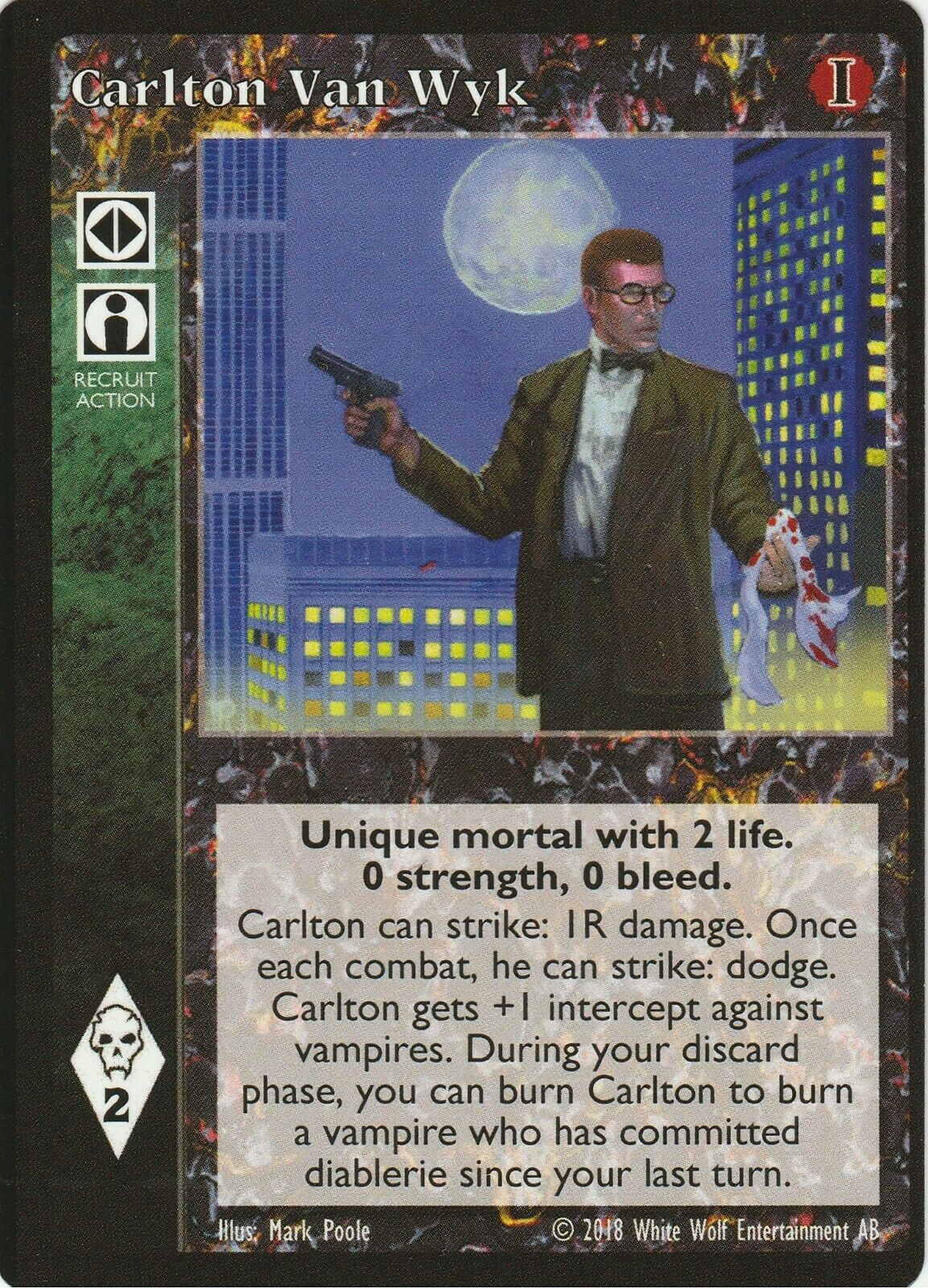 Carlton Van Wyk (Hunter) - Ally - Vampire VTES - Imagen 9 de 10