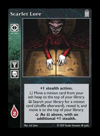 Scarlet Lore - Action - Vampire VTES - Imagen 2 de 3