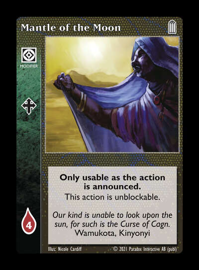Mantle of the Moon - Action Modifier - Vampire VTES - Picture 7 of 8