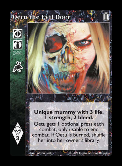 Qetu the Evil Doer (Bane Mummy) - Ally - Vampire VTES - Picture 2 of 3