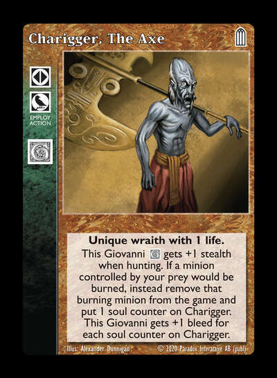 Charigger, The Axe - Retainer - Vampire VTES - Imagen 2 de 3