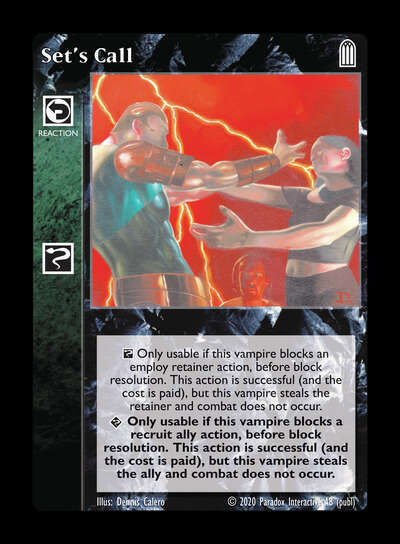 Set's Call - Reaction - Vampire VTES - Picture 2 of 3