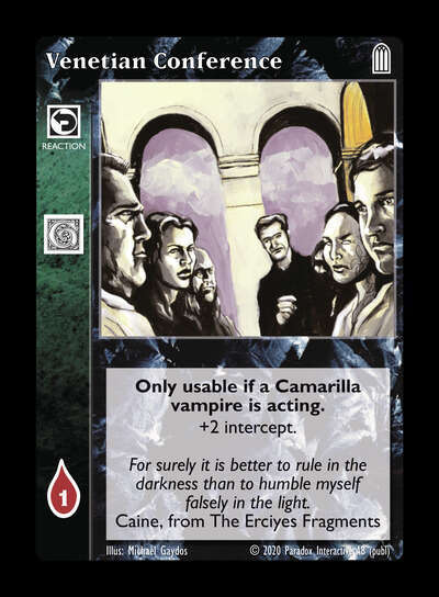 Venetian Conference - Reaction - Vampire VTES - Picture 7 of 8