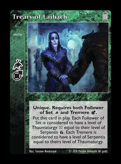 Treaty of Laibach - Master - Vampire VTES - Imagen 2 de 3