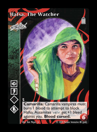 Hafsa, The Watcher - Assamite - Vampire VTES - Imagen 2 de 3
