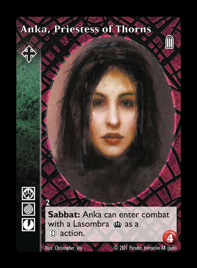 Anka, Priestess of Thorns - Ravnos - Vampire VTES - Imagen 2 de 3
