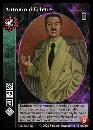Antonio d'Erlette - Tremere Antitribu - Vampire VTES - Imagen 2 de 3